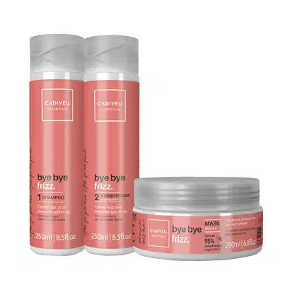 Imagem do produto Kit Cadiveu Professional Bye Bye Frizz Total Care Trio (3 Produtos)