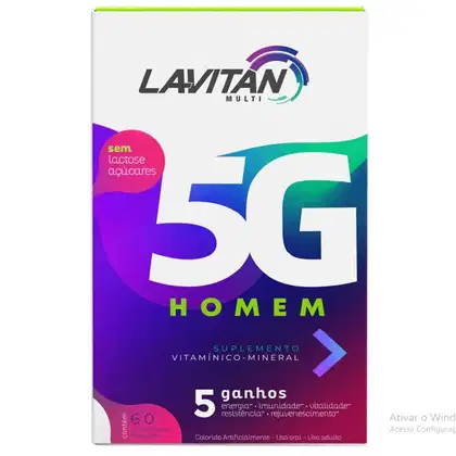 Lavitan Multi 5G Homem Suplemento Vitamínico 60 Comprimidos