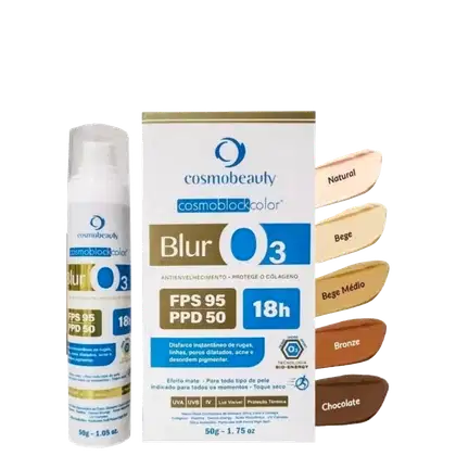 Imagem do produto Cosmobeauty Blur O3 FPS 95 PPD 50 Bronze - Protetor Solar com Cor 50g