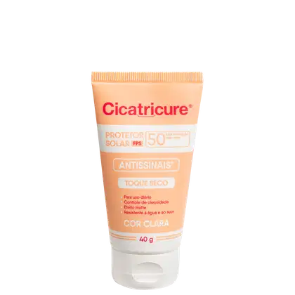 Imagem do produto Cicatricure Antissinais FPS50 Cor Clara - Protetor Solar Facial com Cor 40g