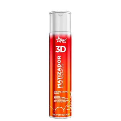 Imagem do produto Máscara Gloss Matizador Magic Color 3D Ruivo Sensation - 300ml