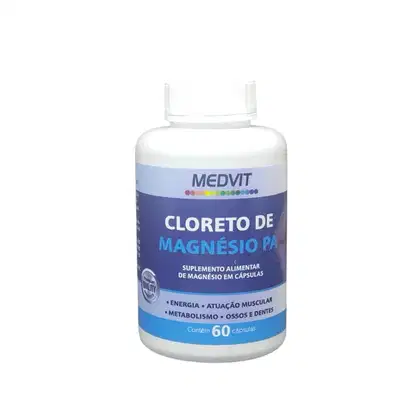 Imagem do produto Alquimia Cosmético Medvit Cloreto de Magnésio - Suplemento Alimentar (60 Cápsulas)
