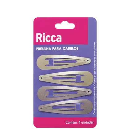 Imagem do produto PRESILHAS TIC TAC RICCA METALLIC BLONDE 1765