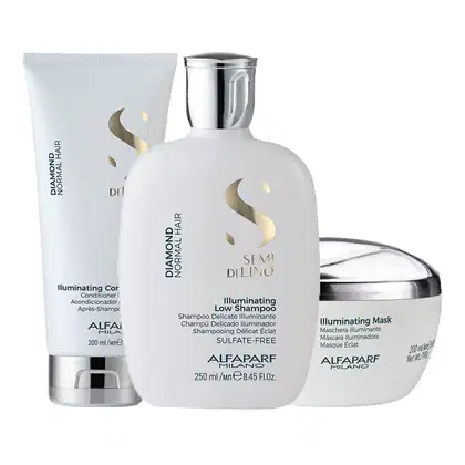 Imagem do produto Kit Alfaparf Semi Di Lino Diamond Triplo Care (3 Produtos)