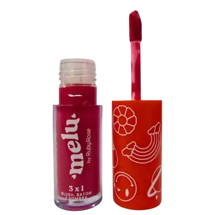 Blush Batom e Sombra Ruby Rose Melu 3x1 Darling, 4,1ml.