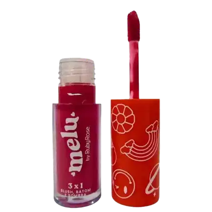 Blush Batom e Sombra Ruby Rose Melu 3x1 Sweetheart, 4,1ml.