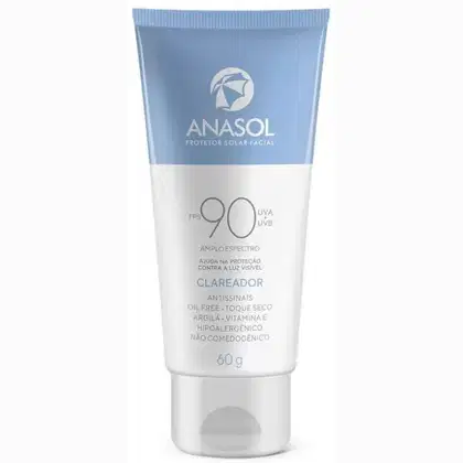 Imagem do produto Protetor Solar Facial Clareador FPS 90 60g - Anasol