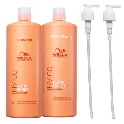 Imagem do produto Kit Wella Professionals Invigo Nutri-Enrich Válvulas Pump (2 Produtos)