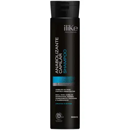 Shampoo iLike Professional Anabolizante Capilar, 300ml.