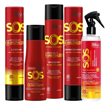 Kit iLike Professional SOS Antiemborrachamento Squad, 5 produtos.