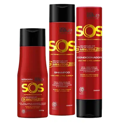 Kit iLike Professional SOS Antiemborrachamento Trio, 3 produtos.