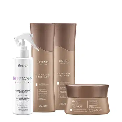 Imagem do produto Kit Amend Complete Repair Shampoo Condicionador Máscara e Fluído Antiumidade (4 produtos)