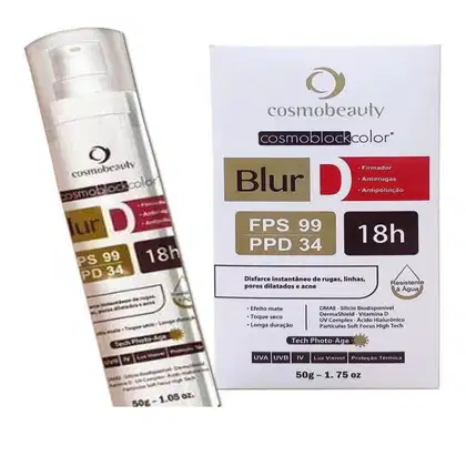 Imagem do produto Cosmobeauty Blur D FPS 99 PPD 34 Bege - Protetor Solar com Cor 50g