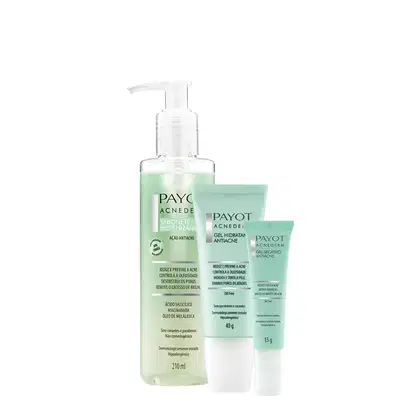 Imagem do produto Kit Payot Acnederm Gel Hidratante Antiacne Secativo e Sabonete Líquido (3 produtos)