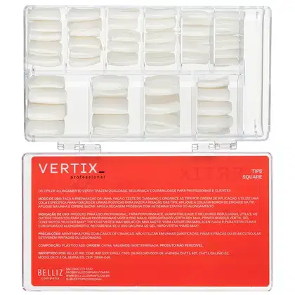 Imagem do produto Vertix Pro Nails Square - Tips para Alongamento de Unha (500 Unidades)