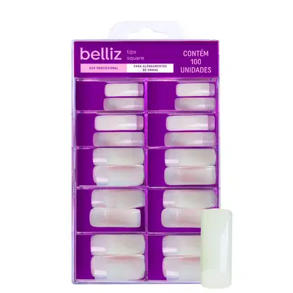 Imagem do produto Belliz Square - Tips para Alongamento de Unhas (100 Unidades)