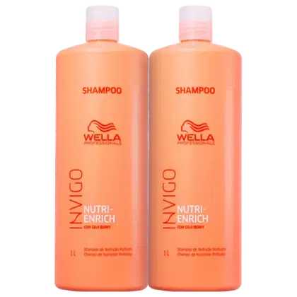 Imagem do produto Kit Wella Professionals Invigo Nutri-Enrich Double Shampoo Salon (2 Unidades)