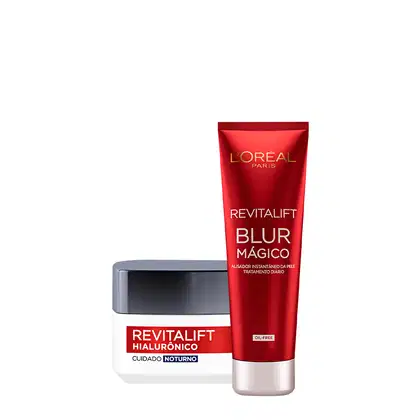 Imagem do produto Kit L'Oréal Paris Revitalift Hialurônico Noite e Primer (2 produtos)