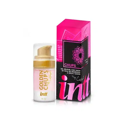 Imagem do produto Gel Beijável Golden Chups com Sabor Framboesa e Efeito Quente by Castropil