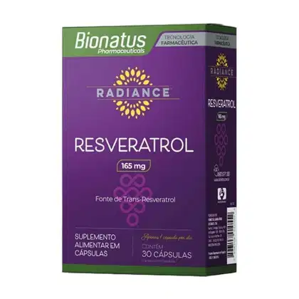 Imagem do produto Radiance Resveratrol 165mg Bionatus 30 Cápsulas