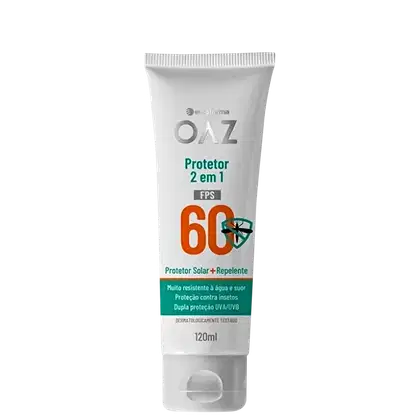 Imagem do produto Protetor Solar FPS 60 2 em 1 + Repelente OAZ 120ml