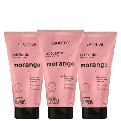 Imagem do produto Kit Esfoliante Facial E Corporal Labotrat Morango 150Gr (03 unidades)