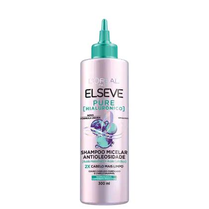 Imagem do produto Elseve L'Oréal Paris Pure Hialurônico - Shampoo Micelar Antioleosidade 300ml