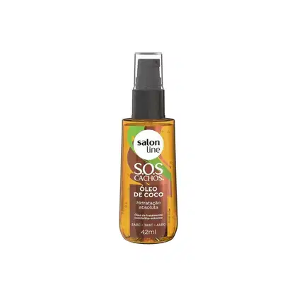 Óleo Capilar Salon Line S.O.S Cachos Óleo de Coco. Volumetria de 42ml.