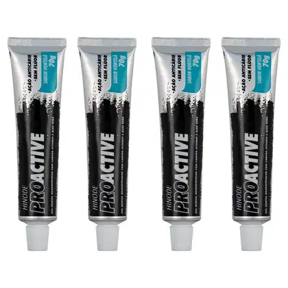 Imagem do produto Kit Gel Dental Carvão Ativado + Aloe Vera Pro Active c/ 4
