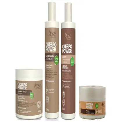 Imagem do produto Apse Crespo Power Gelatina e Condicionador e Máscara e Creme de Pentear