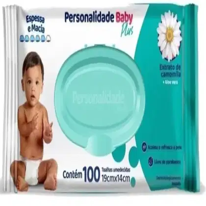 Imagem do produto TOALHA UMEDECIDA PERSONALIDADES PLUS 100UNIDADES