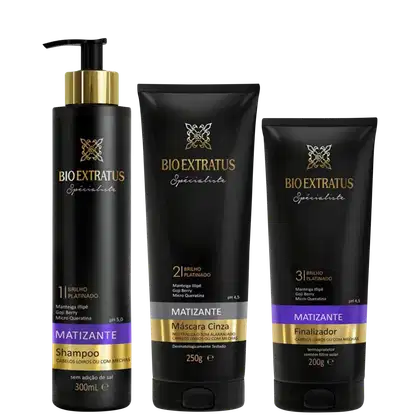Imagem do produto Kit Bio Extratus Spécialiste Matizante Cinza (3 Produtos)