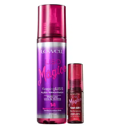 Imagem do produto Kit Lowell Liso Mágico Fluído + Óleo Duo (2 Produtos)