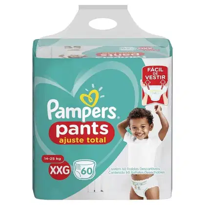 Imagem do produto Fralda Pampers Pants Ajuste Total XXG 60 Unidades
