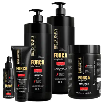 Imagem do produto Kit Bio Extratus Força com Pimenta Completo Salão (5 Produtos)