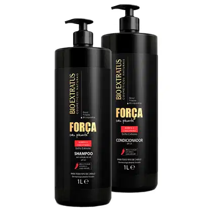 Imagem do produto Kit Bio Extratus Força com Pimenta Duo Salão (2 Produtos)