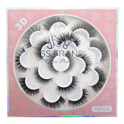 Imagem do produto Cílios Postiços 3d Miss Frandy 10pcs Cód.:c21-01002