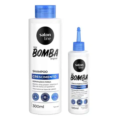 Kit Salon Line S.O.S Bomba Crescimento Reparação & Força. 2 Produtos.