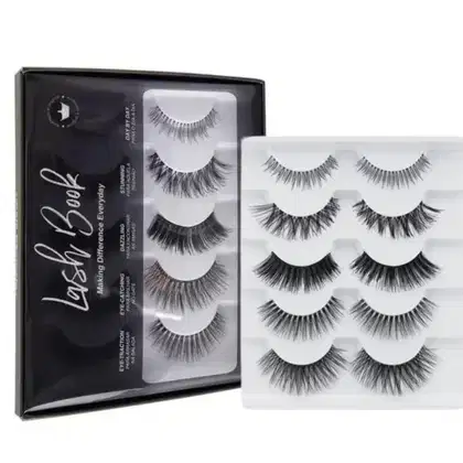 Imagem do produto Cílios Postiços Macrilan Lash Book C/5 Pares Cód.eb101