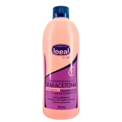 Imagem do produto Kit Removedor de Esmaltes Ideal Sem Acetona 500ml C/3