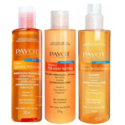 Imagem do produto Kit Payot Complexo Vitamina C - Sabonete Líquido 220ml + Tônico Facial 220ml + Loção Hidratante Corporal 210g