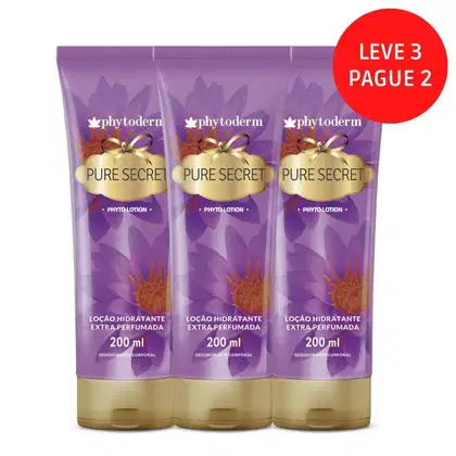 Imagem do produto Loção Hidratante Leve 3 Pague 2 Phytoderm Pure Secret 200ml