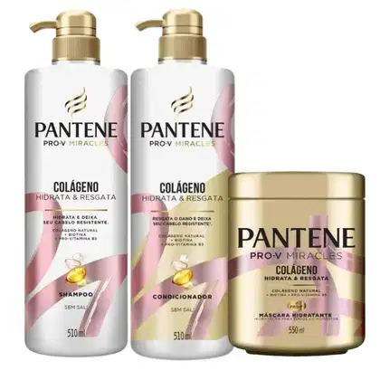 Imagem do produto Kit Pantene Colágeno Hidrata e Resgata Com 3