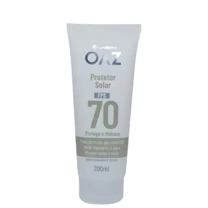 Protetor Solar Eurofarma OAZ FPS70 Corpo & Rosto, 200ml.
