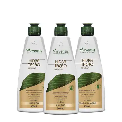 Imagem do produto Kit Arvensis Cosméticos Naturais Hidratação Intensiva Shampoo Extra e Condicionador (3 produtos)