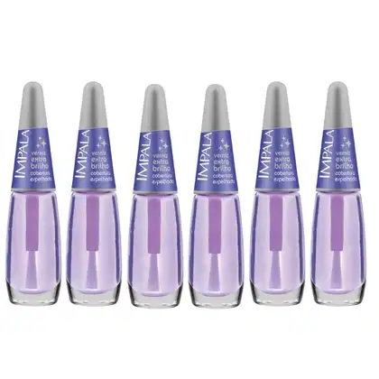 Imagem do produto Kit Esmalte Verniz Impala Extra Brilho 7,5ml C/6