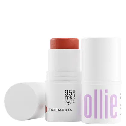 Imagem do produto Ollie 3 em 1 Cor FPS95 Terracota - Blush em Bastão 4,5g