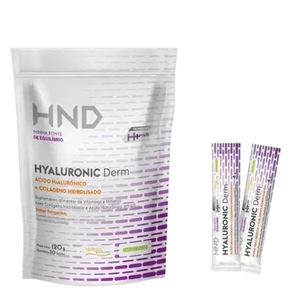 Suplemento Hinode HND Hyaluronic Derm Ácido Hialurônico e Colágeno 120g