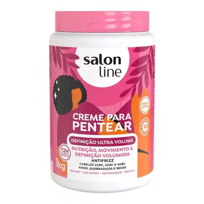 Creme para Pentear Salon Line Definição Ultra Volume. Volumetria de 1kg.