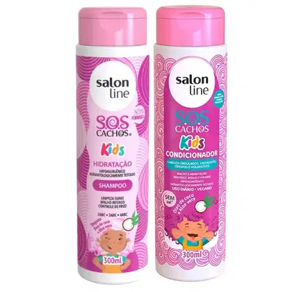Kit Salon Line S.O.S Cachos Kids Basic Duo. 2 produtos.